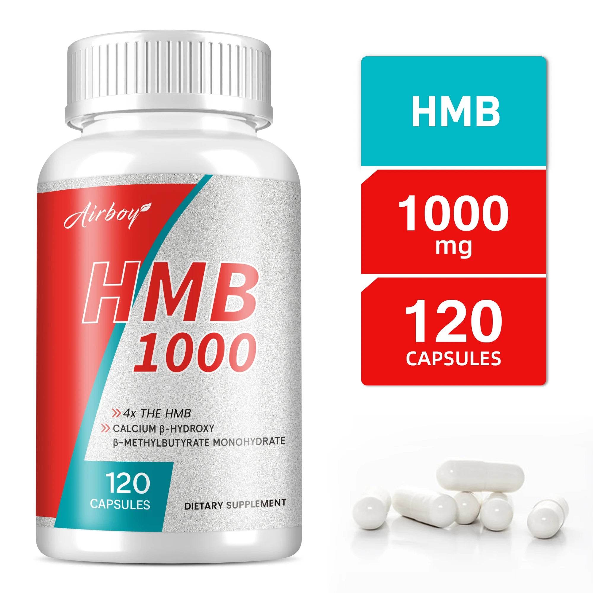 HMB Supplement for Endurance Lean Muscle and Recovery 120 Capsules