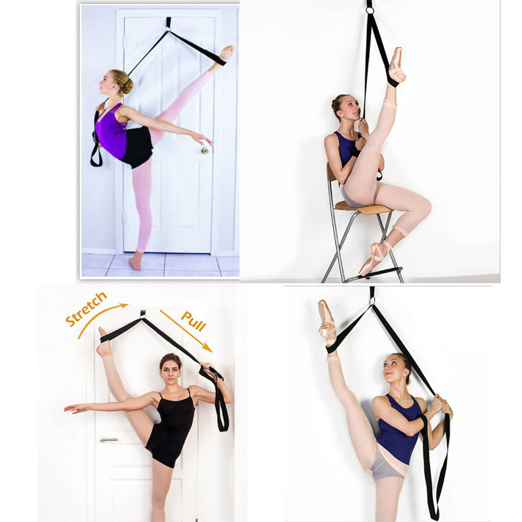 Door Leg Stretcher Strap for Yoga Ballet Dance Flexibility Training