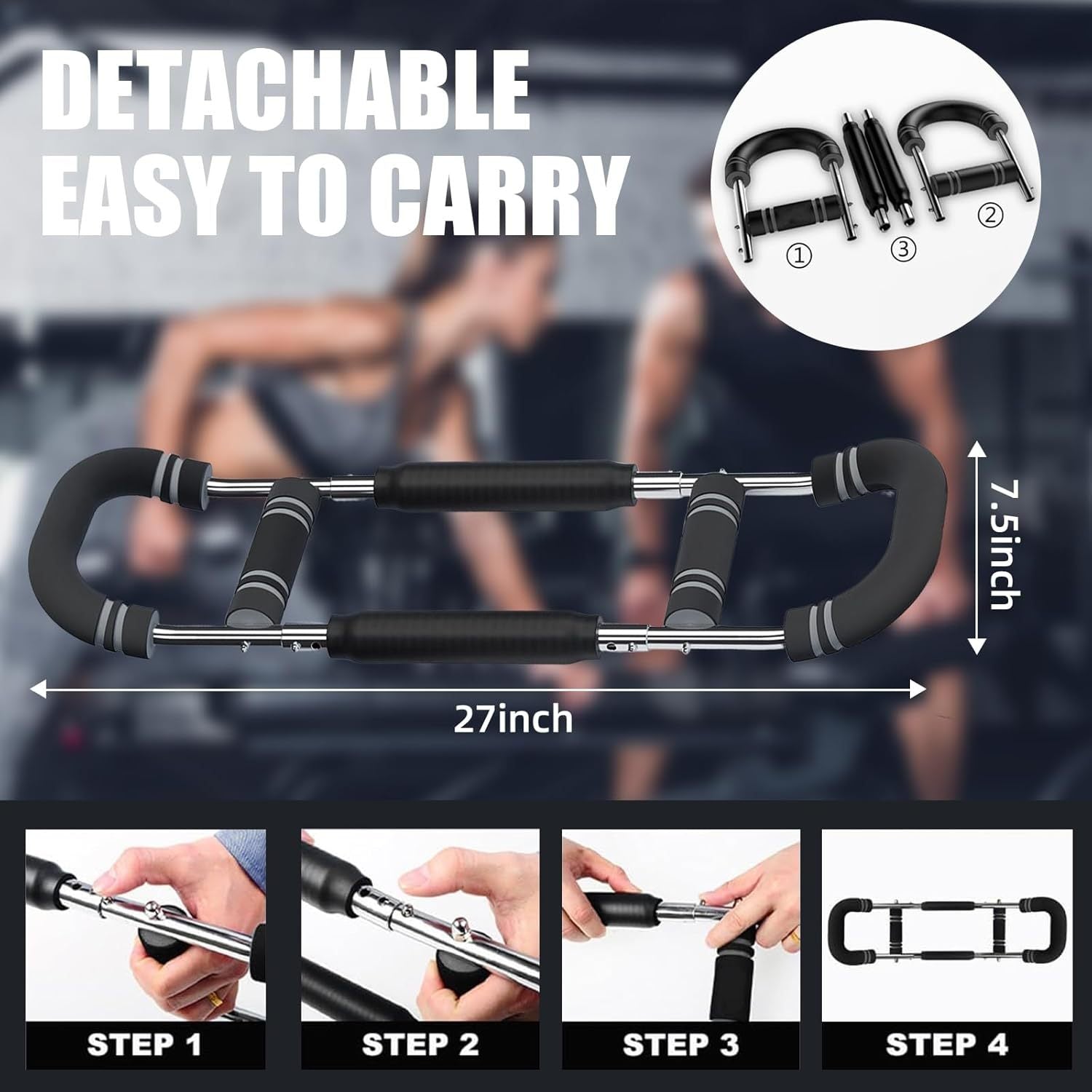 Adjustable U Shaped Arm Strength Trainer Chest Fitness Equipment