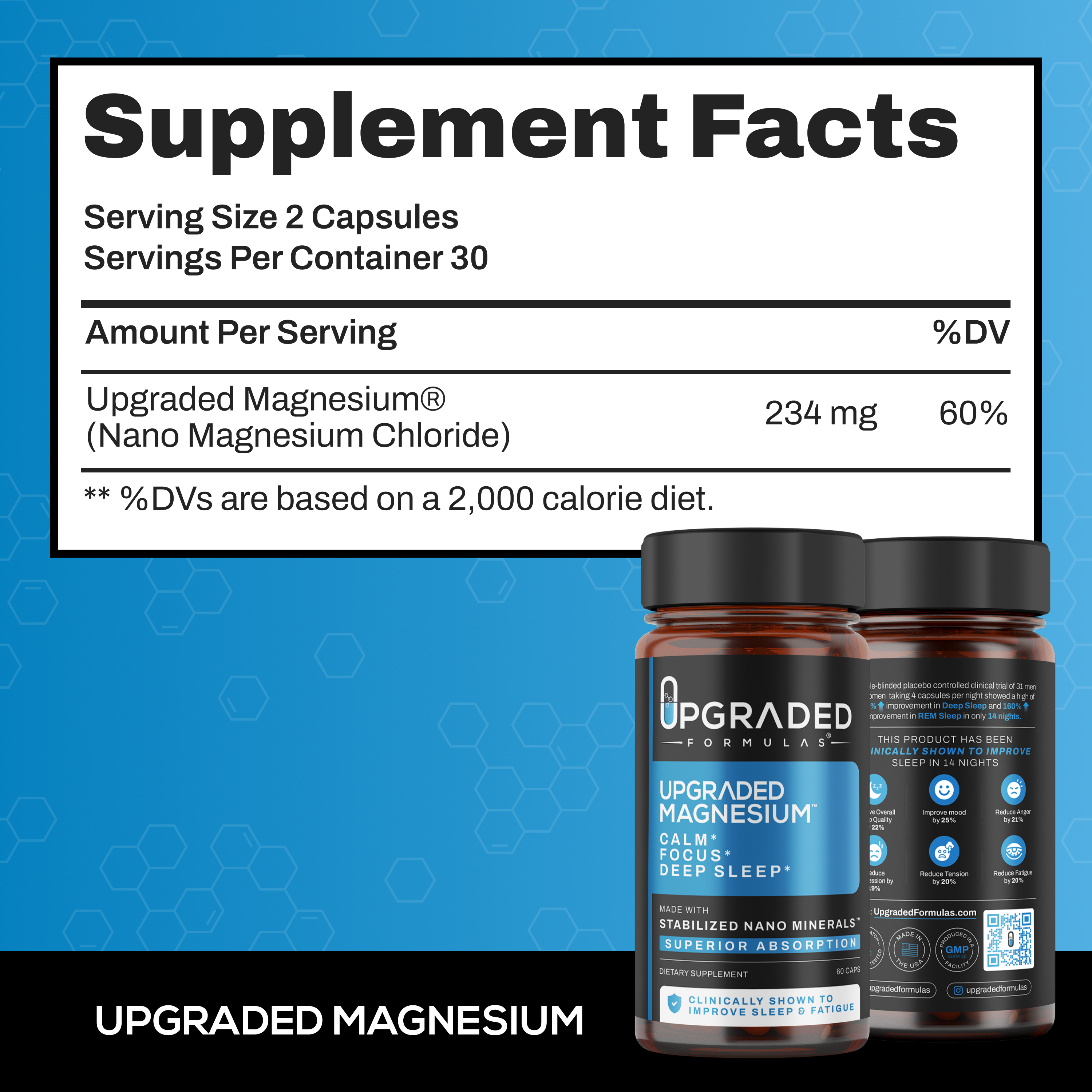 Upgraded Magnesium Supplement for REM and Deep Sleep Support